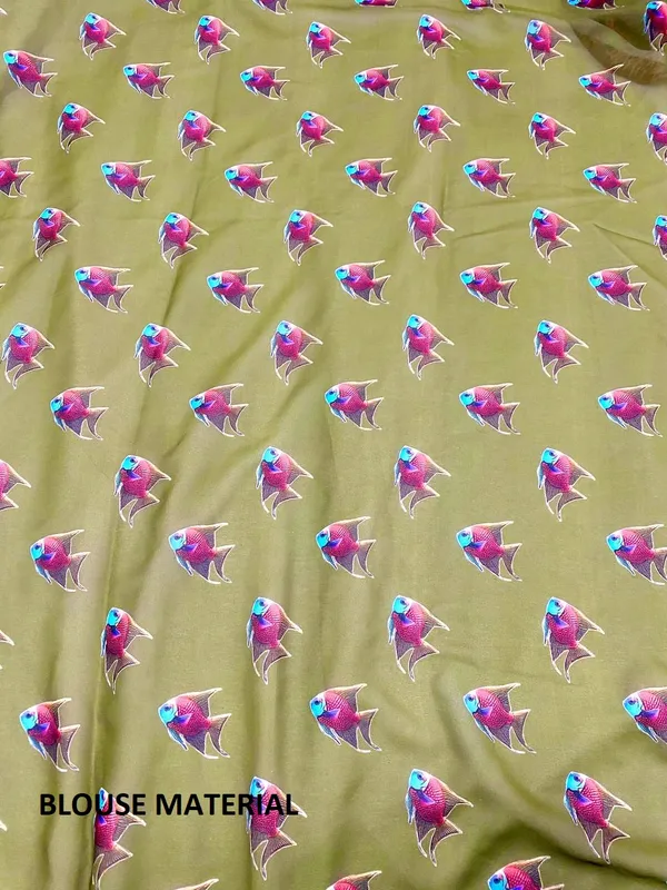 Yellow_Pure_Georgette_Saree_Matching_Blouse_Piece_For_Women