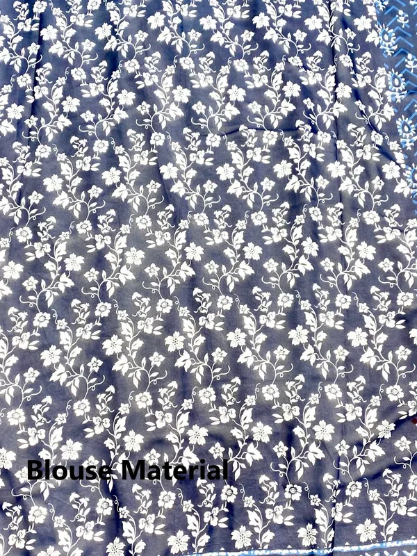 Blue_Pure_Georgette_Saree_Matching_Blouse_Piece_For_Women