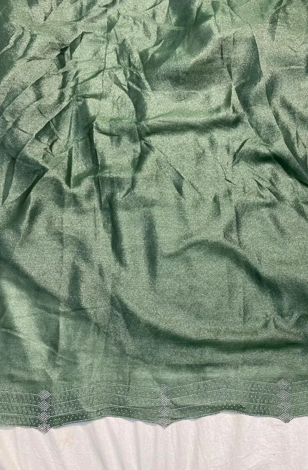 Mint_Green_Mulberry_Silk_Saree_Matching_Blouse_Piece_For_Women