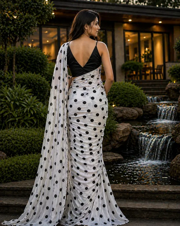 Off-White_And_Black_Moss_Silk_Crepe_Saree_Matching_Blouse_Piece_For_Women