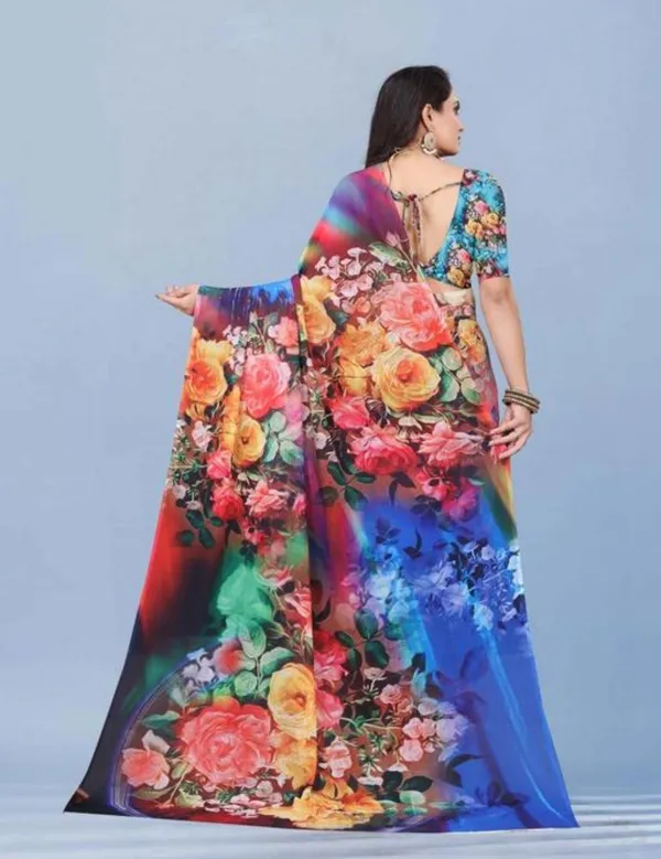 Pure_Georgette_Saree_Matching_Blouse_Piece_For_Women
