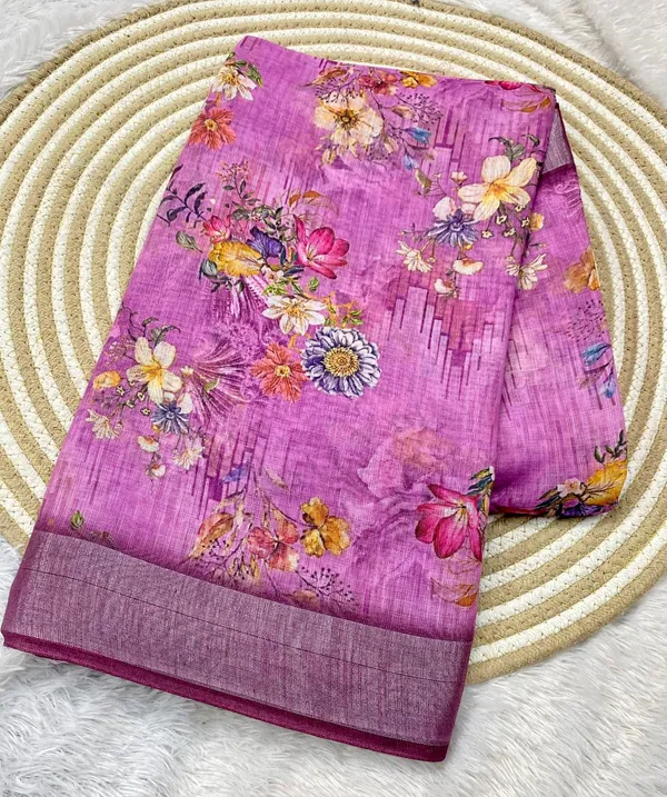 Pink_Pure_Jamdhani_Cotton_Saree_Matching_Blouse_Piece_For_Women