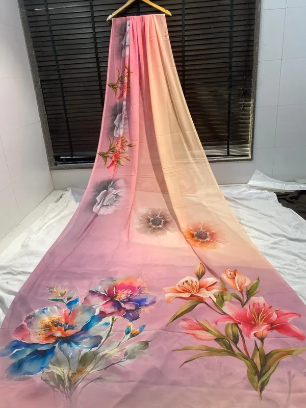 Pure_Georgette_Saree_Matching_Blouse_Piece_For_Women