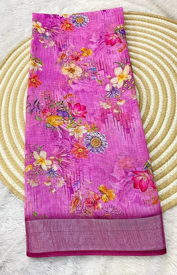 Pink_Pure_Jamdhani_Cotton_Saree_Matching_Blouse_Piece_For_Women