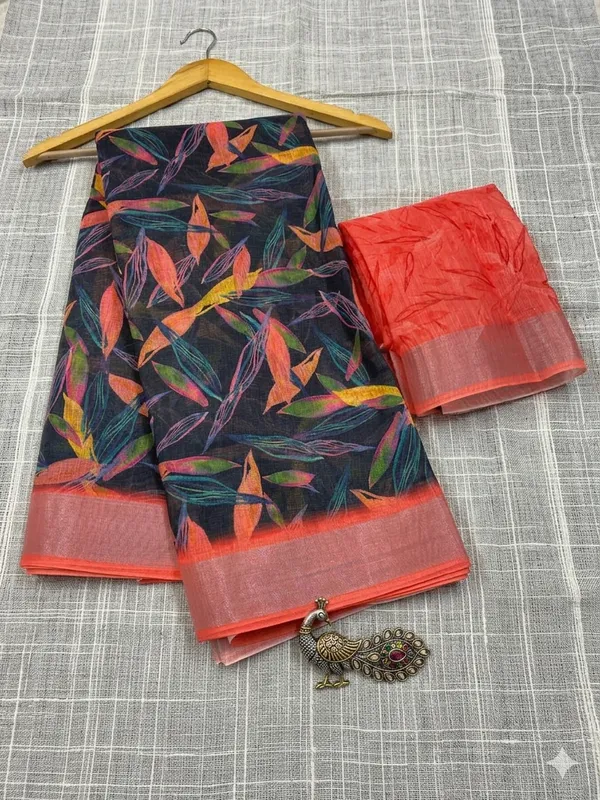 Pure_Jamdhani_Cotton_Saree_Matching_Blouse_Piece_For_Women