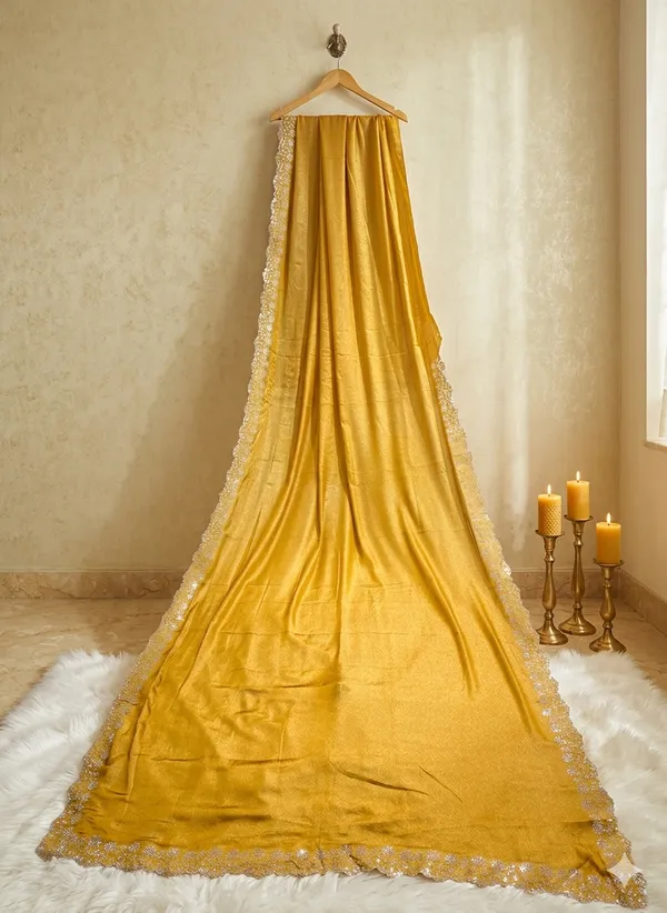 Mustard_Yellow_Mulberry_Silk_Saree_Matching_Blouse_Piece_For_Women