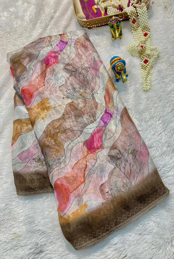 Pure_Georgette_Saree_Matching_Blouse_Piece_For_Women