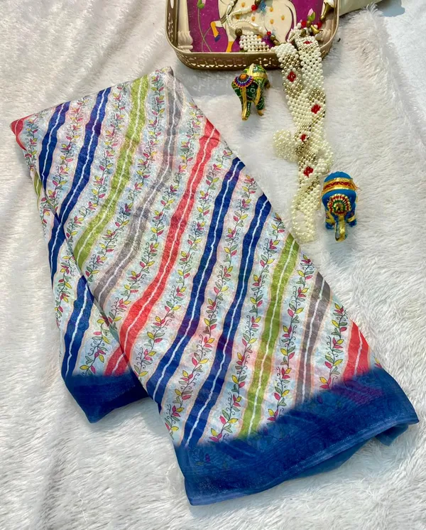 Pure_Georgette_Saree_Matching_Blouse_Piece_For_Women