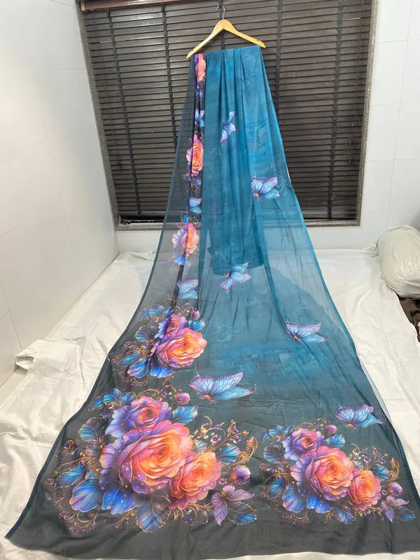 Pure_Georgette_Saree_Matching_Blouse_Piece_For_Women
