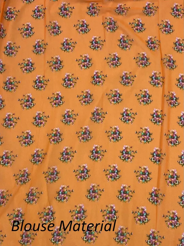 Orange_Pure_Georgette_Saree_Matching_Blouse_Piece_For_Women