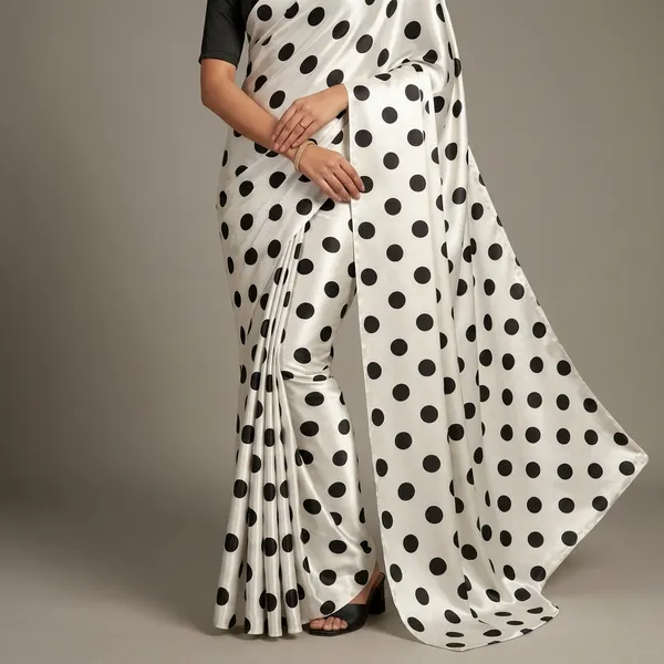 Off-White_And_Black_Moss_Silk_Crepe_Saree_Matching_Blouse_Piece_For_Women