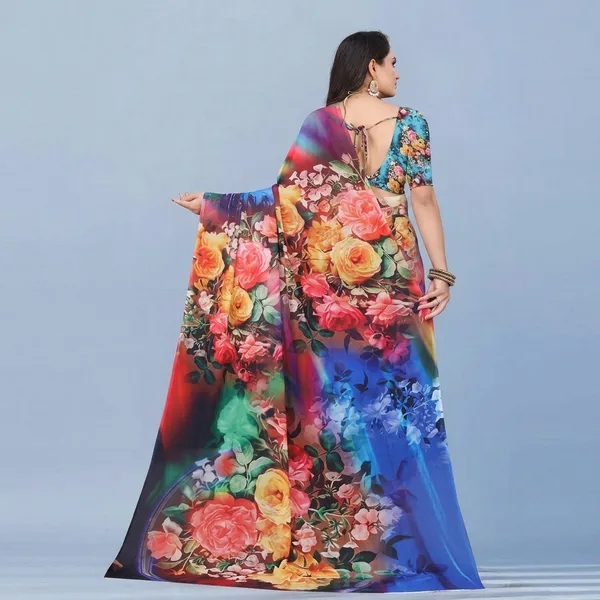 Pure_Georgette_Saree_Matching_Blouse_Piece_For_Women