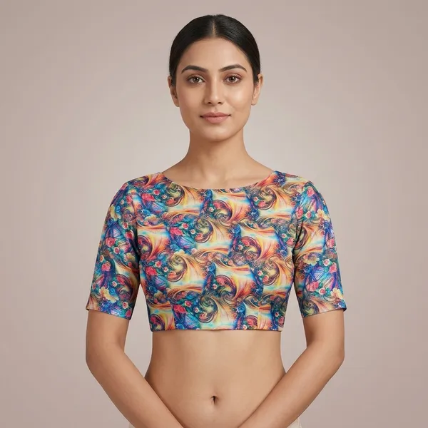 Pure_Georgette_Saree_Matching_Blouse_Piece_For_Women