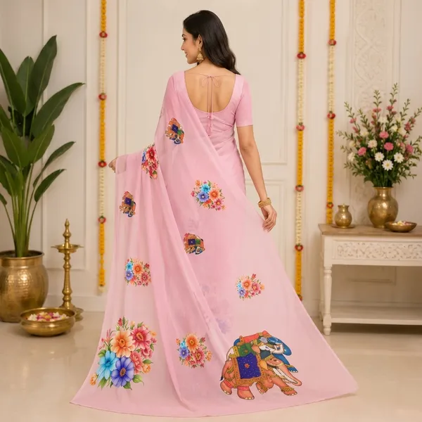 Light_Pink_Pure_Georgette_Saree_Matching_Blouse_Piece_For_Women