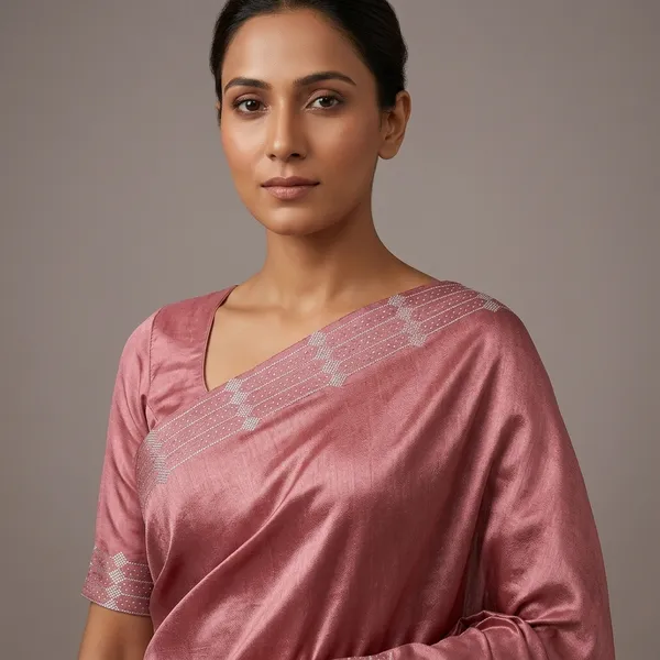 Dusty_Rose_Mulberry_Silk_Saree_Matching_Blouse_Piece_For_Women