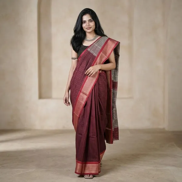 Red_Kadiyal_Cotton_Saree_For_Women