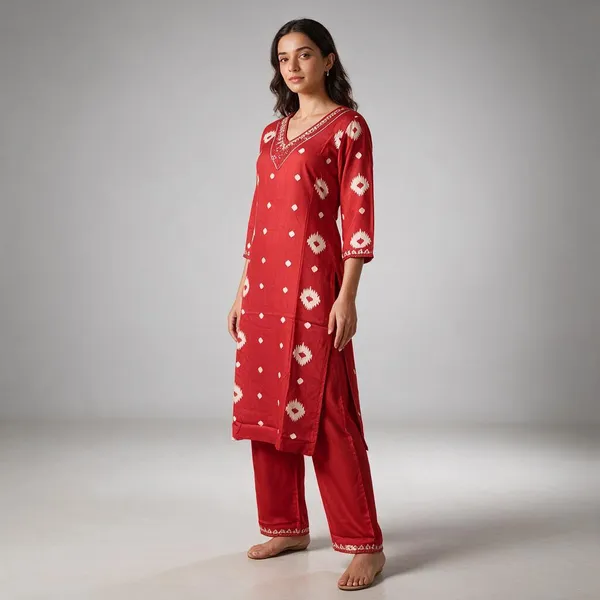 Red_Cotton_Straight_Fit_Printed_3_Piece_Salwar_Suit_For_Women