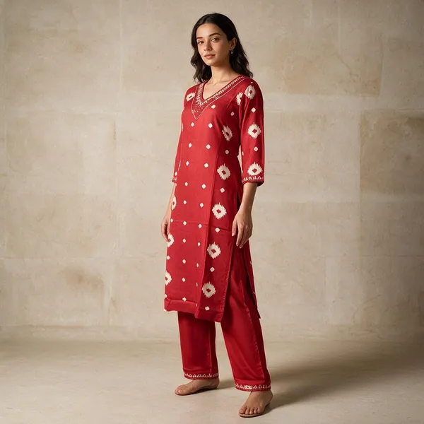 Red_Cotton_Straight_Fit_Printed_3_Piece_Salwar_Suit_For_Women