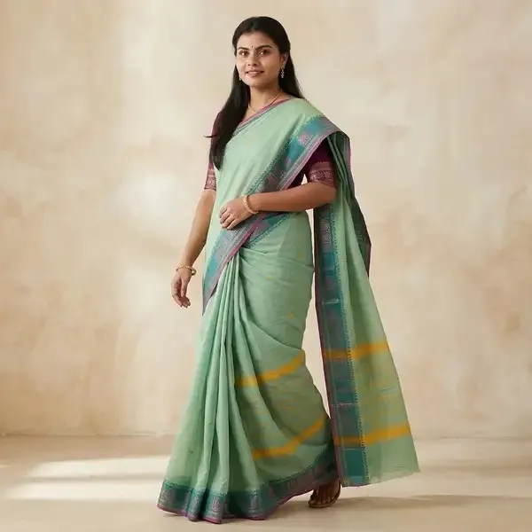 Green_Handloom_Pure_Kanchi_Cotton_Saree_For_Women