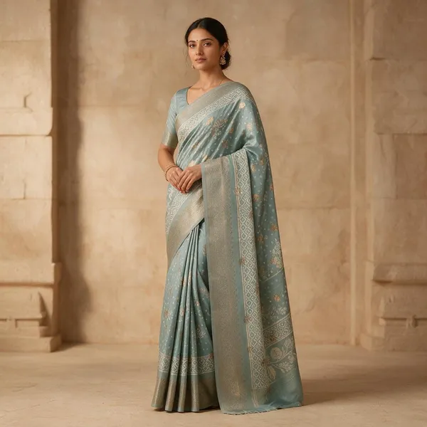 Pastel_Green_Fancy_Kalamkari_Saree_For_Women
