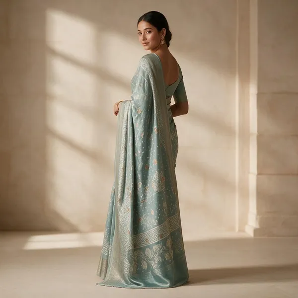 Pastel_Green_Fancy_Kalamkari_Saree_For_Women