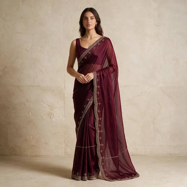 Maroon_Fendi_Silk_Saree_For_Women