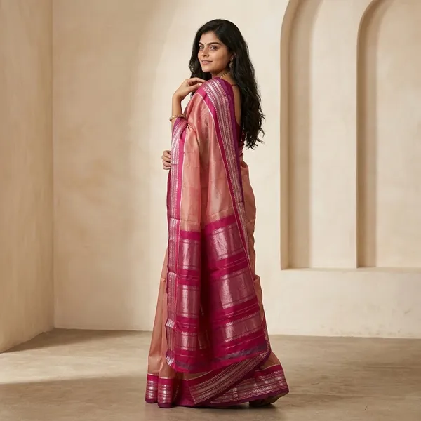 Pink_Handloom_Pure_Gadwal_Silk_Saree_For_Women