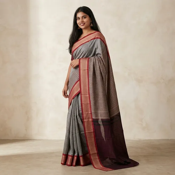 Grey_Kadiyal_Cotton_Saree_For_Women