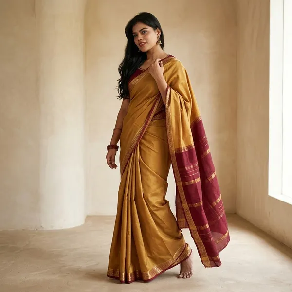 Gold_Pure_Mysore_Silk/Crepe_60Gsm_Saree_For_Women