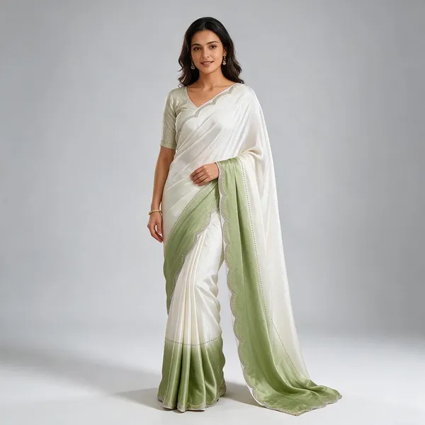 Green_Tie_And_Dye_Silk_Saree_For_Women