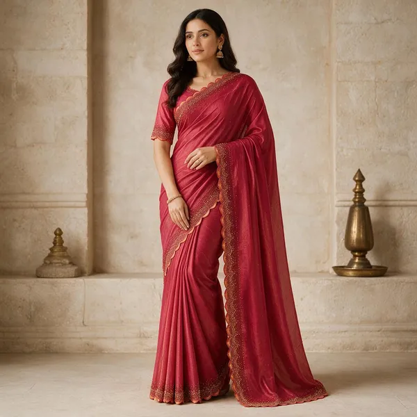 Red_Fendi_Silk_Saree_For_Women