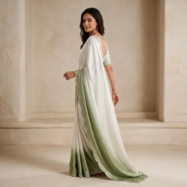 Green_Tie_And_Dye_Silk_Saree_For_Women