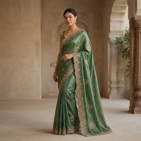 Green_Cotton_Saree_For_Women