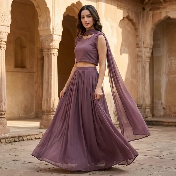 Mauve_Georgette_Layered_3_Piece_Suit_For_Women