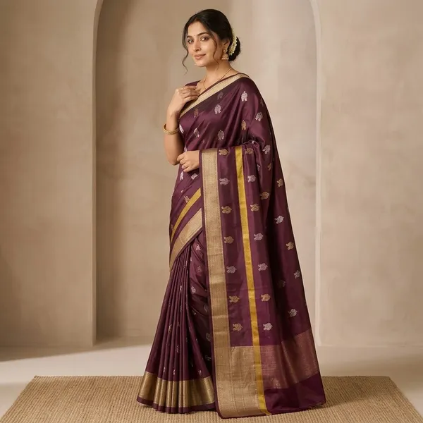 Maroon_Handloom_Uppada_Silk_Saree_For_Women