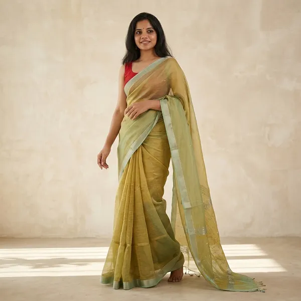 Yellow_Handloom_Pure_Mangalagiri_Seeko_With_Zari_Stripes_Saree_For_Women