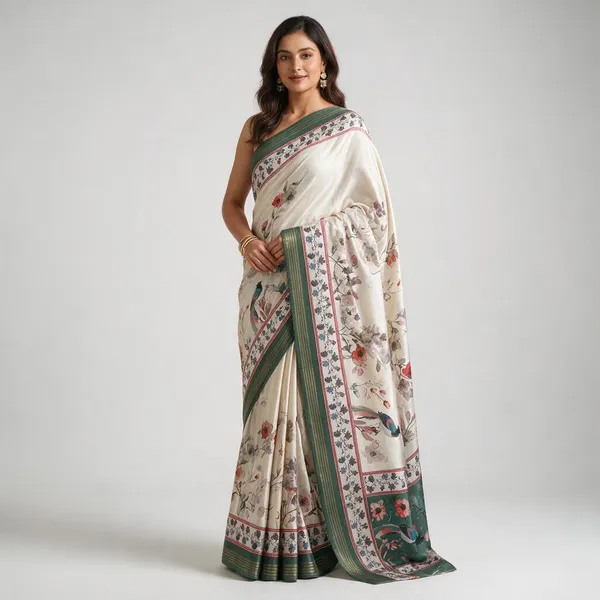 Green_Lenin_Digital_Saree_For_Women