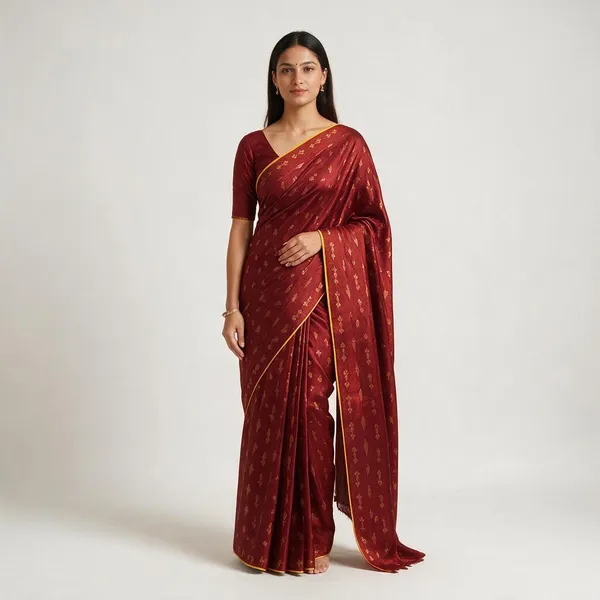 Maroon_Uppada_Pure_Handloom_Silk_Saree_For_Women