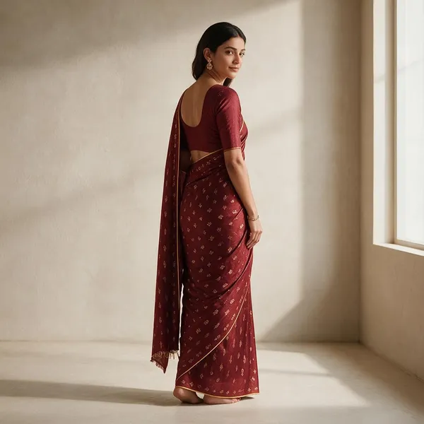 Maroon_Uppada_Pure_Handloom_Silk_Saree_For_Women