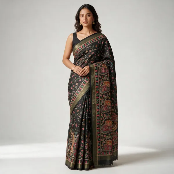 Black_Roman_Silk_Saree_For_Women