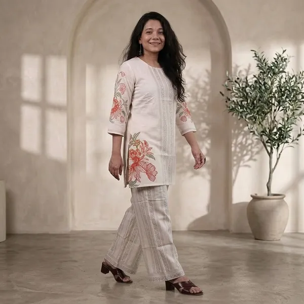 White_Cotton_Relaxed_Cord_Set_For_Women