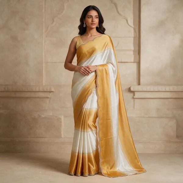 White_Tie_And_Dye_Silk_Saree_For_Women