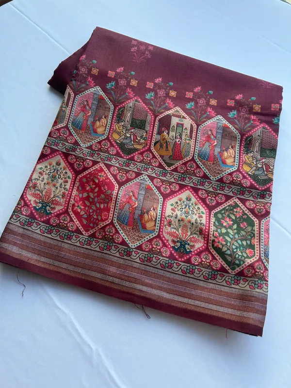 Maroon_Roman_Silk_Saree_For_Women