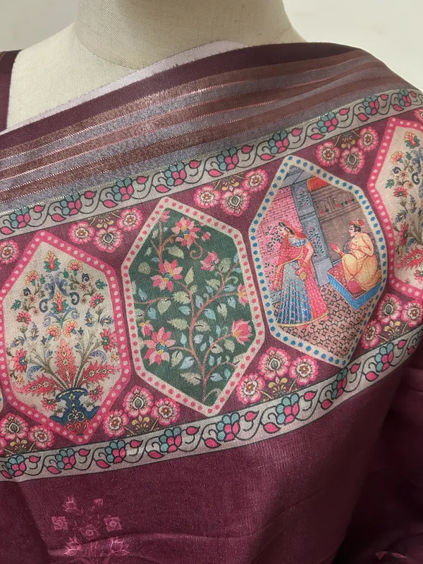 Maroon_Roman_Silk_Saree_For_Women