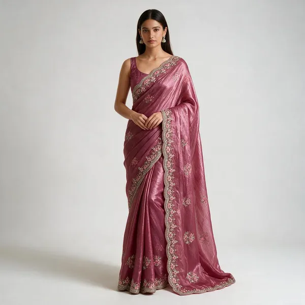 Maroon_Fancy_Saree_Saree_For_Women