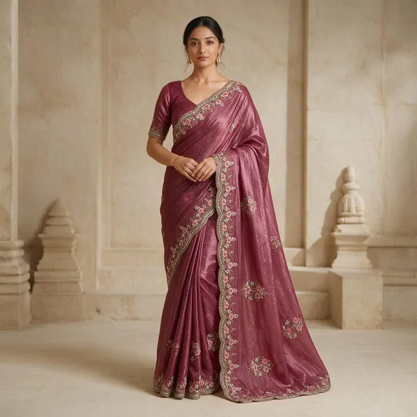 Maroon_Fancy_Saree_Saree_For_Women