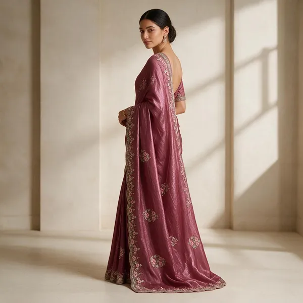 Maroon_Fancy_Saree_Saree_For_Women