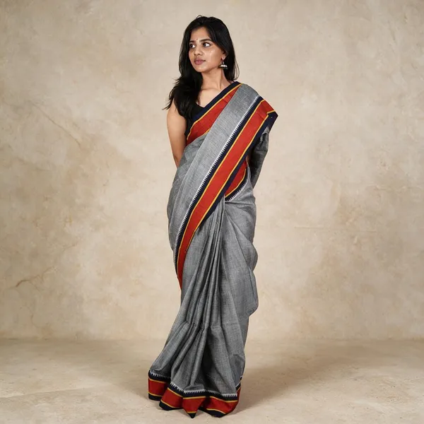 Grey_Handloom_Pure_Narayanpet_Cotton_Saree_For_Women
