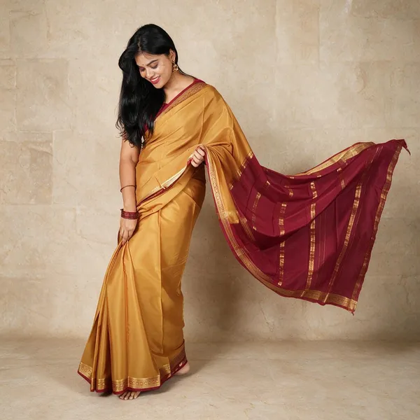 Gold_Pure_Mysore_Silk/Crepe_60Gsm_Saree_For_Women