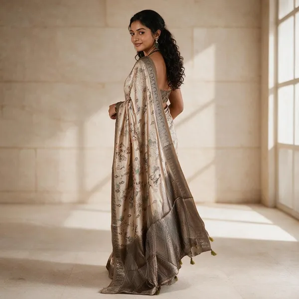 Gold_Fancy_Silk_Saree_For_Women